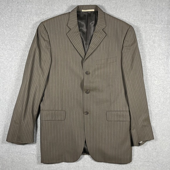 Burberry London Other - Burberry London 100% Wool Brown Striped Men's Blazer Sport Jacket 40R + Pants